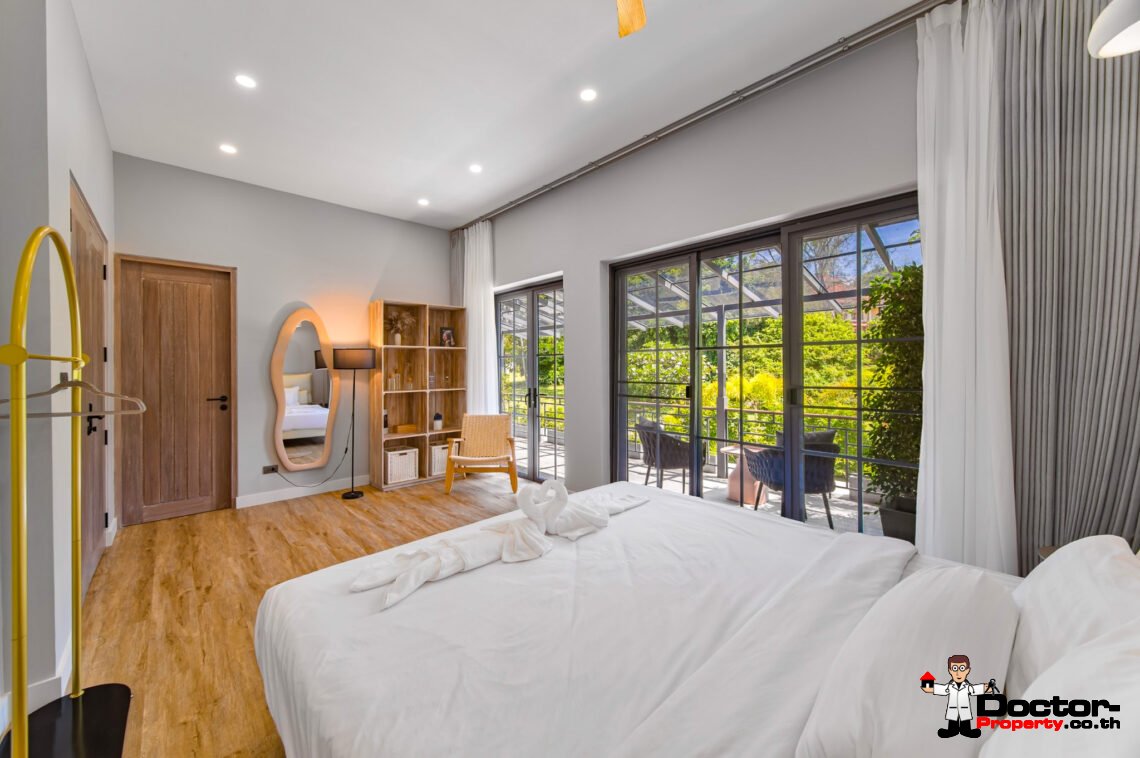 Modern 3 Bedroom Pool Villa in Plai Laem, Koh Samui – For Sale